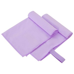 vidaXL Sporthandtücher 2 Stk Lila 50 x 30 cm Polyester und Polyamid 42011482