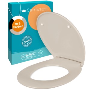 Calmwaters WC-Sitz Premium Pergamon mit Absenkautomatik, abnehmbar und antibakteriell.