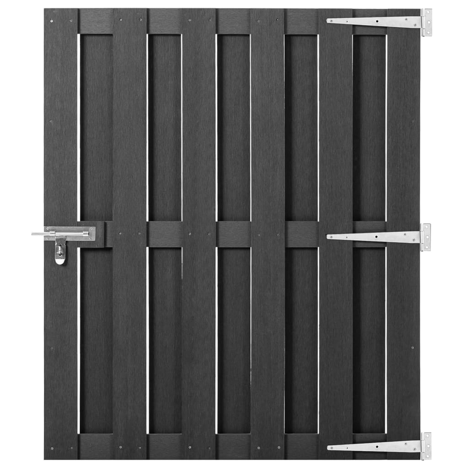 vidaXL Gartentor WPC 100x112 cm Grau 318103