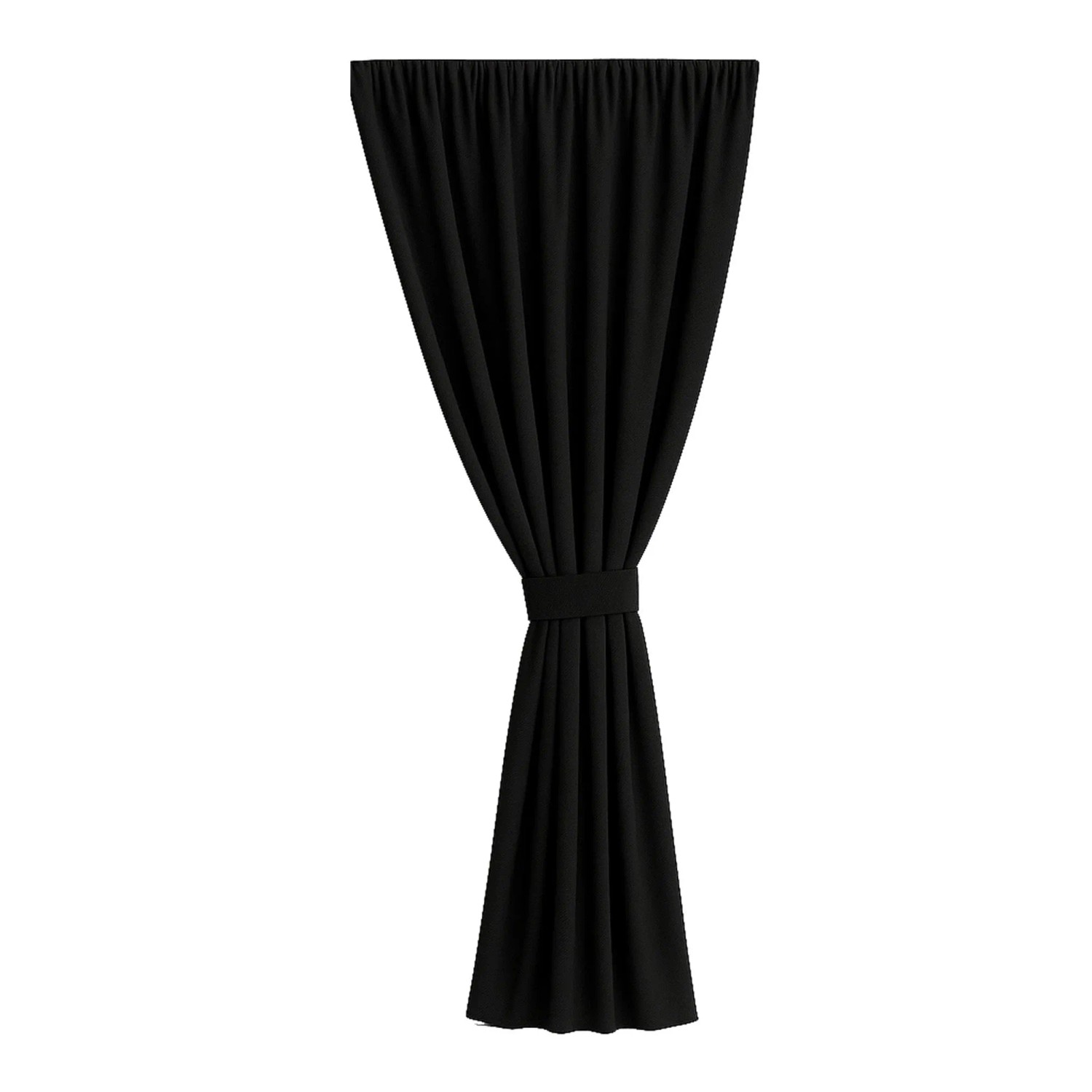 Setgarden Curtain Garden Outdoor Vorhang 155 × 200 cm – Balkon Vorhang 1tlg Schwarz