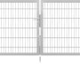 Feuerverzinktes Doppeltor Flexo Plus 400x120 cm mit Pfosten für Gartenzäune.