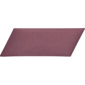 Wandkissen Diamant links, 30x15 cm, Beere: Dekoratives Wandpaneel für Wohnraumgestaltung.