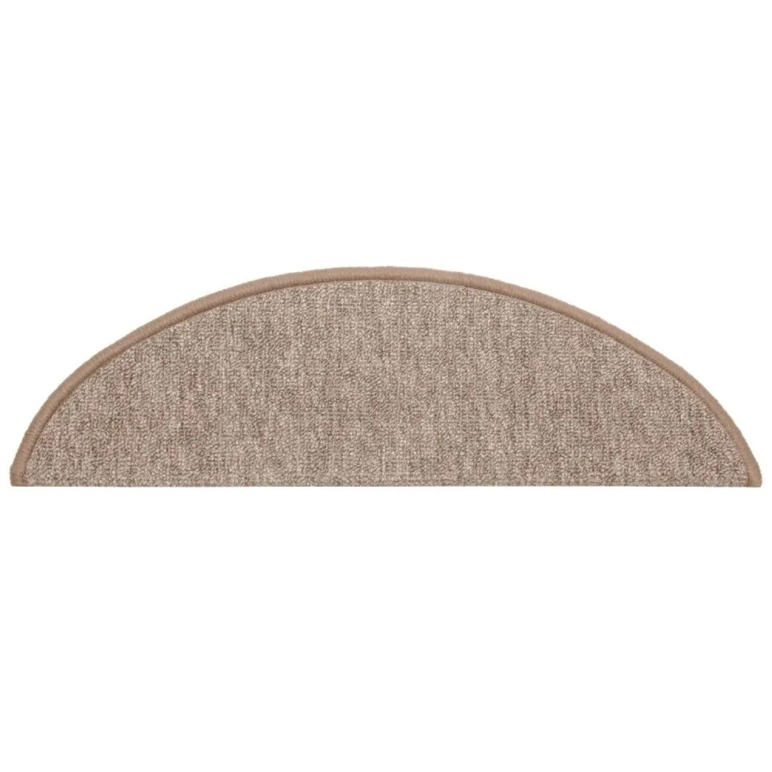 Beautissu Stufenmatte ProStair, 55x15cm, Sand, halbrunde Treppenstufenmatte.