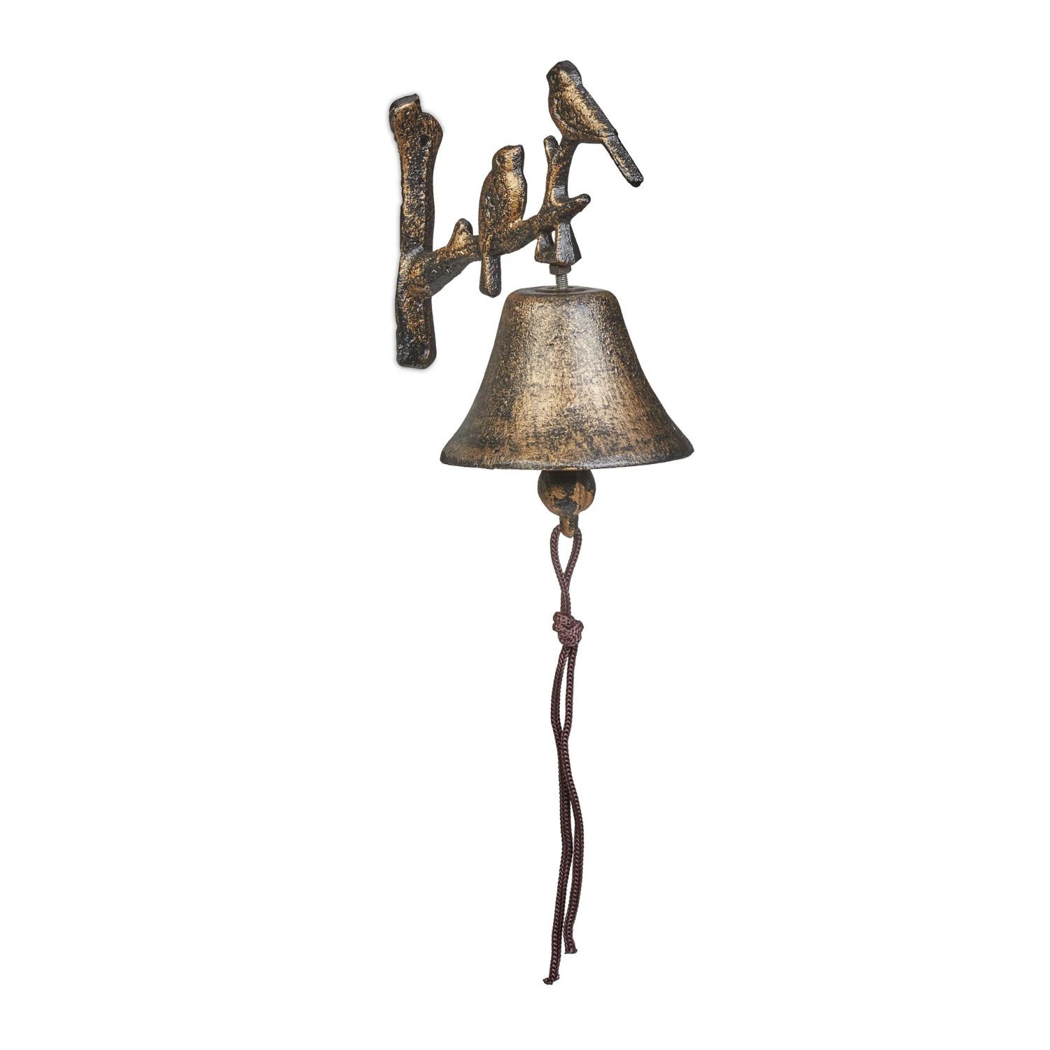 Relaxdays Türglocke Gusseisen Bronze Wetterfest 20 cm x 10 cm x 13 cm 0,81 kg