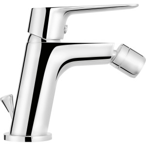 baliv Bidetarmatur BI-5110 in Chrom, Einhebelmischer mit flexibler Mischdüse und Exzenter-Ablaufgarnitur.