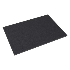 Schwarzer HMF Schaumstoffboden 345x550mm als Koffereinlage für Ordnungssysteme.