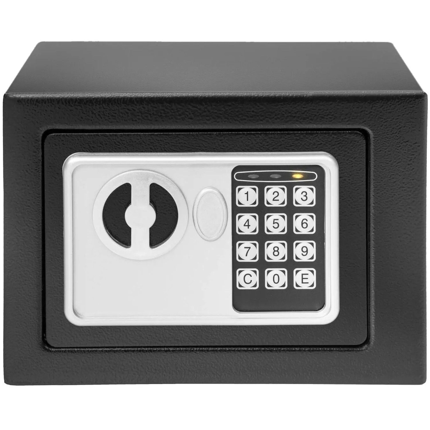 Tectake Elektronischer Safe  Mit Doppelbolzen Verschlusssystem Led Anzeige Mit Akustischem Signal  23 x 17 x 17 cm Schwarz