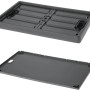 Tontarelli Klappbox Cargo 46 l Graphit mit Deckel, flach zusammengelegt. Aufbewahrungsbox für mehr Ordnung.