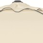 Detailaufnahme des naturfarbenen Schneider Marktschirms Adria Ø 350 cm mit Kurbel.