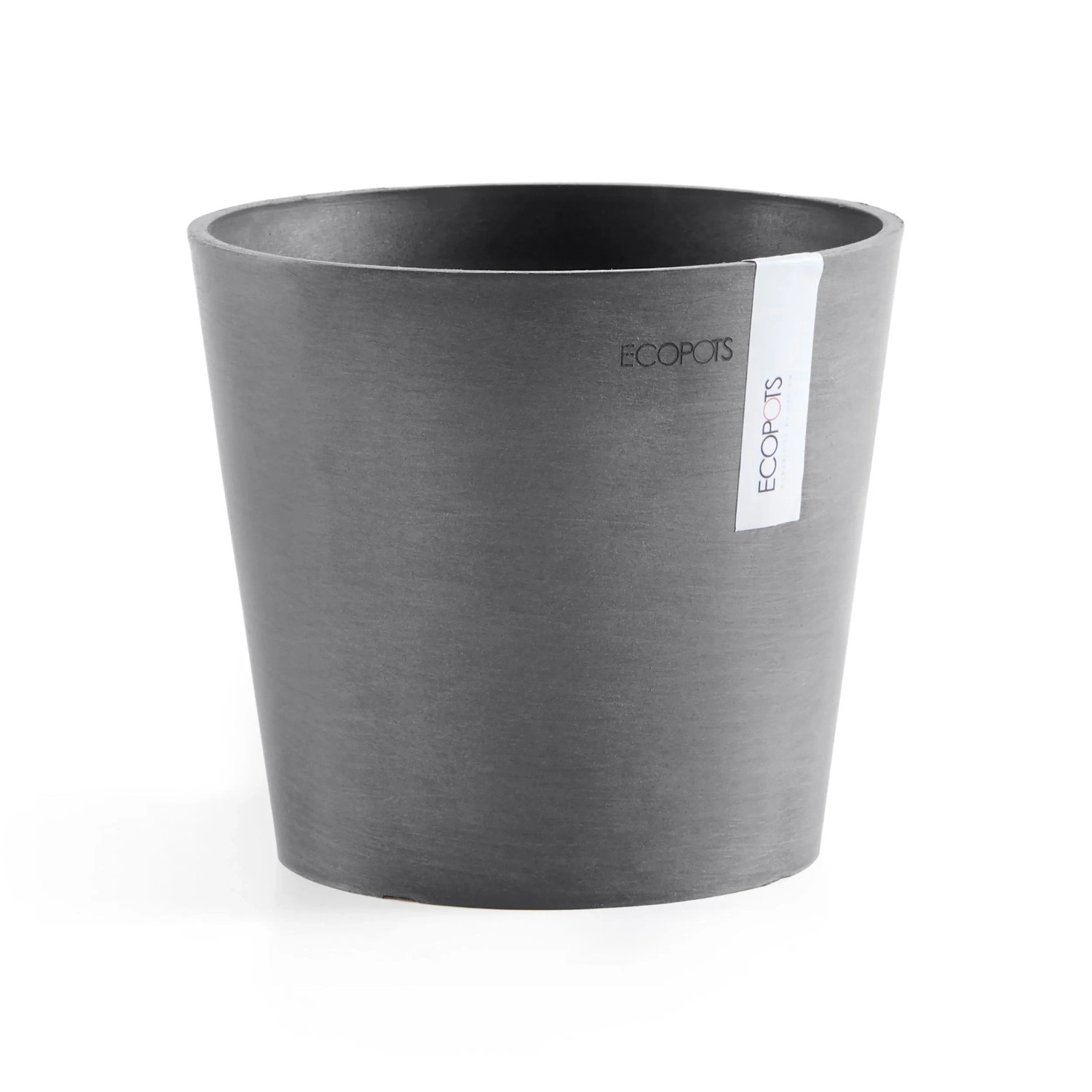 Ecopots Pflanztopf Amsterdam Ø 17 cm x 15 cm Grau günstig online kaufen