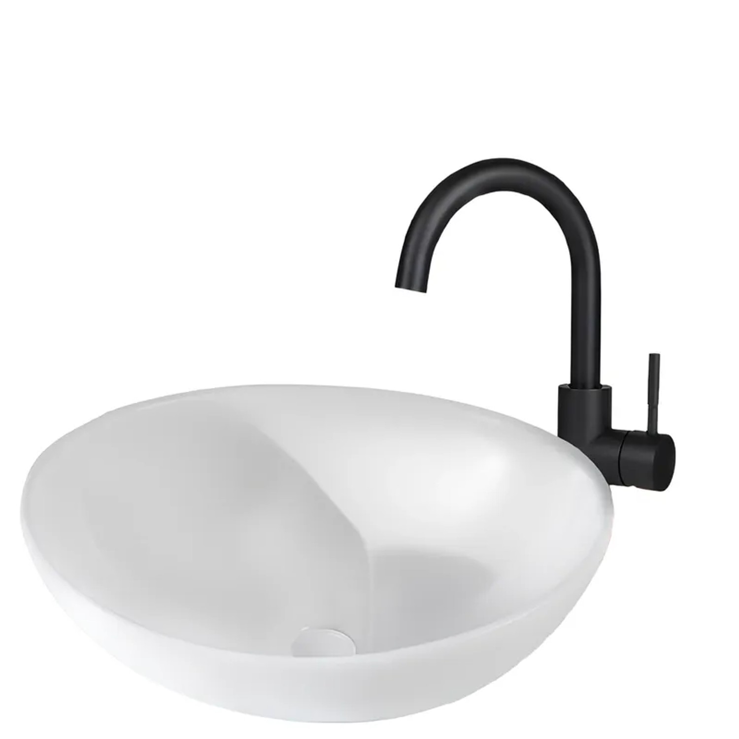 Nettlife Caroline Waschbecken aus Keramik Weiß L 41 cm