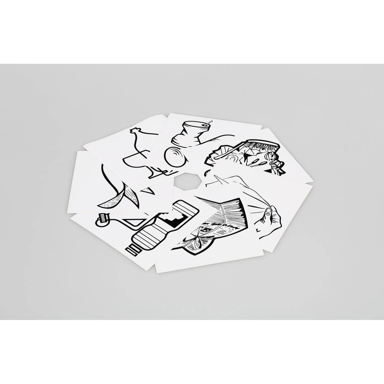 PROREGAL Piktogramm Aufklebersatz 7 Fach Wertstoffe Papier Restmüll Glas Me günstig online kaufen