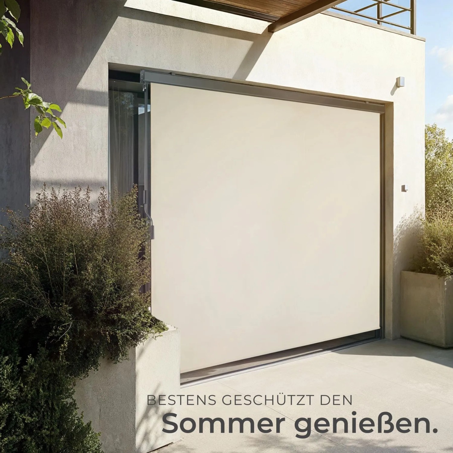 Tectake Senkrechtmarkise Eloise Verschiedene Größen Uv Beständig und Wasserabweisend 200 x 250 cm 10 x 200 x 250 cm Beige_7