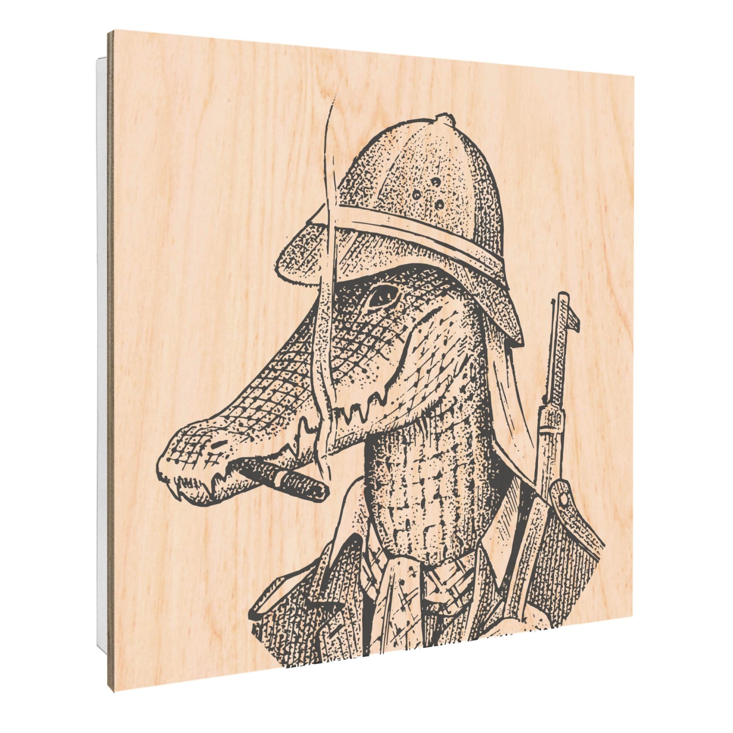 Banjado Großer Schlüsselbox Holz 30x30cm Weiß Scharnier Rechts 50 Haken Sch günstig online kaufen