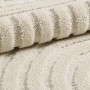 Detailansicht: Ayyildiz Kurzflorteppich Art 1121 in Creme mit 3D-Relief, 200x290 cm.
