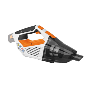 Stihl Akku-Handsauger SEA 20 in Orange-Grau. Kompakter, leistungsstarker Handstaubsauger für schnelle Reinigung.