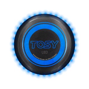 Xtrem Tosy Ultimate Disc LED blau, Frisbee für Spiel & Spaß mit blauer LED-Beleuchtung.