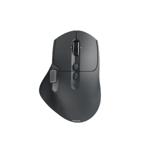 Ergonomische Hama Multi-Device-Maus WM-900, kabellos, Bluetooth, LED, schwarz.