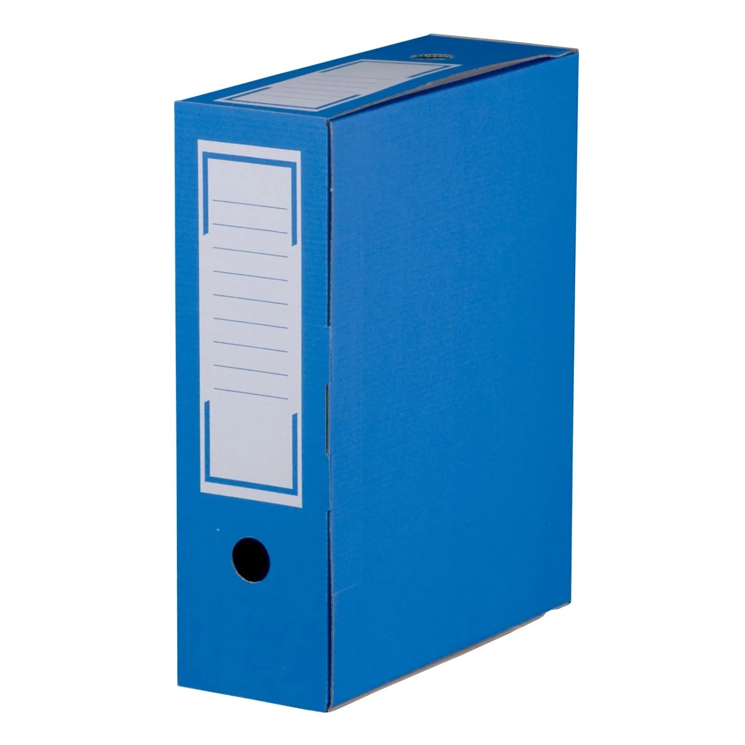 PROREGAL Mega Deal 20x Archiv-Ablagebox LxBxH 315x96x260mm mit Grifflöchern & Beschriftungsfeld Wiederverschließbar Blau Archivbox Aktenkarton