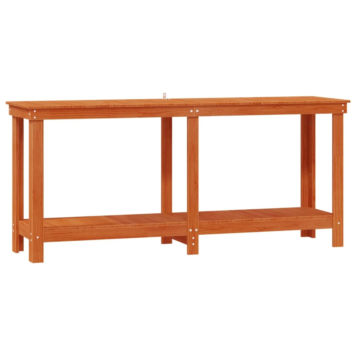vidaXL Werkbank Wachsbraun 180 x 50 x 80 cm Massives Kiefernholz 869967