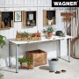 Wagner Telescope Möbelbein, Ø 5 cm, 60-90 cm, Alu, höhenverstellbar für individuellen Möbelbau.