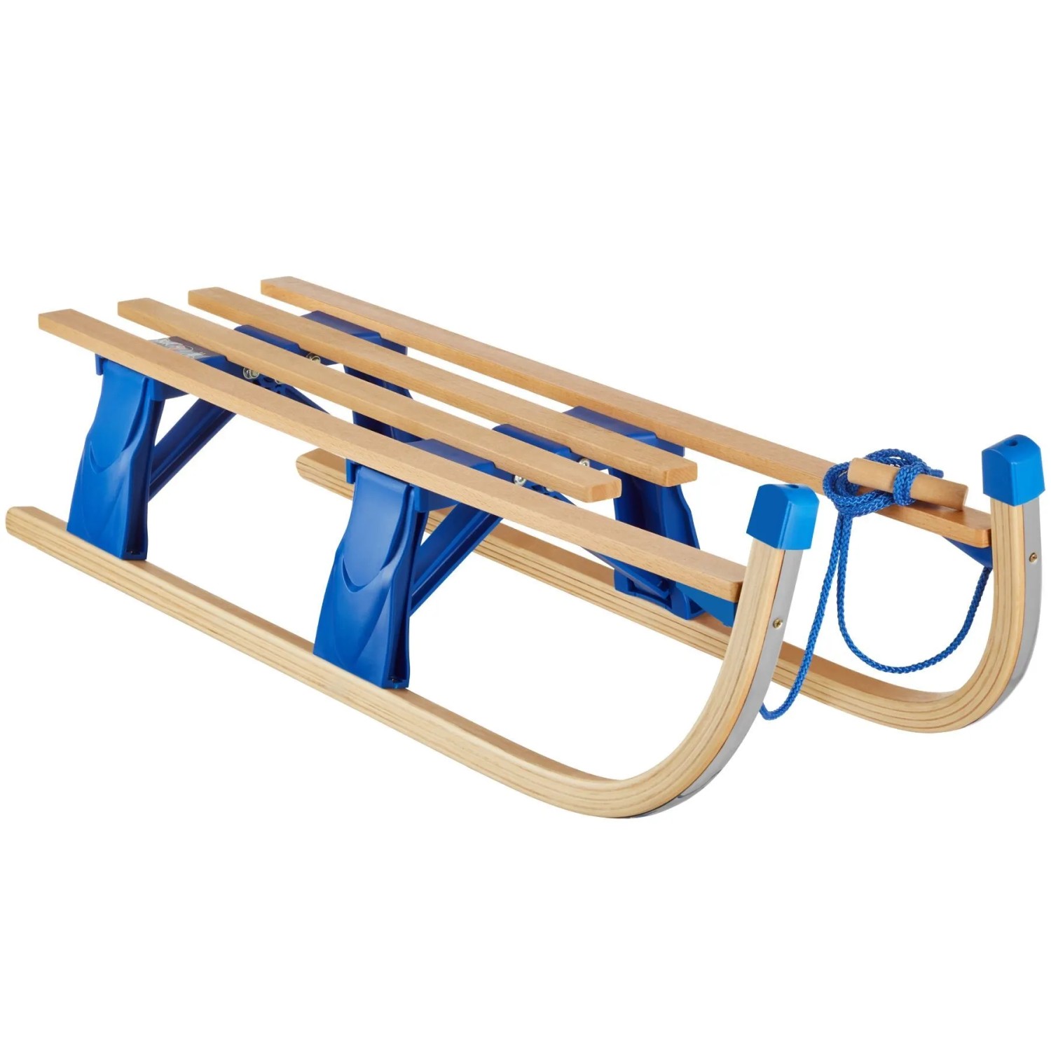 Tectake Holzschlitten Jeffrey Klappbar Aus Buchenholz und Kunststoff  109 50 x 37 50 x 31 cm Braun