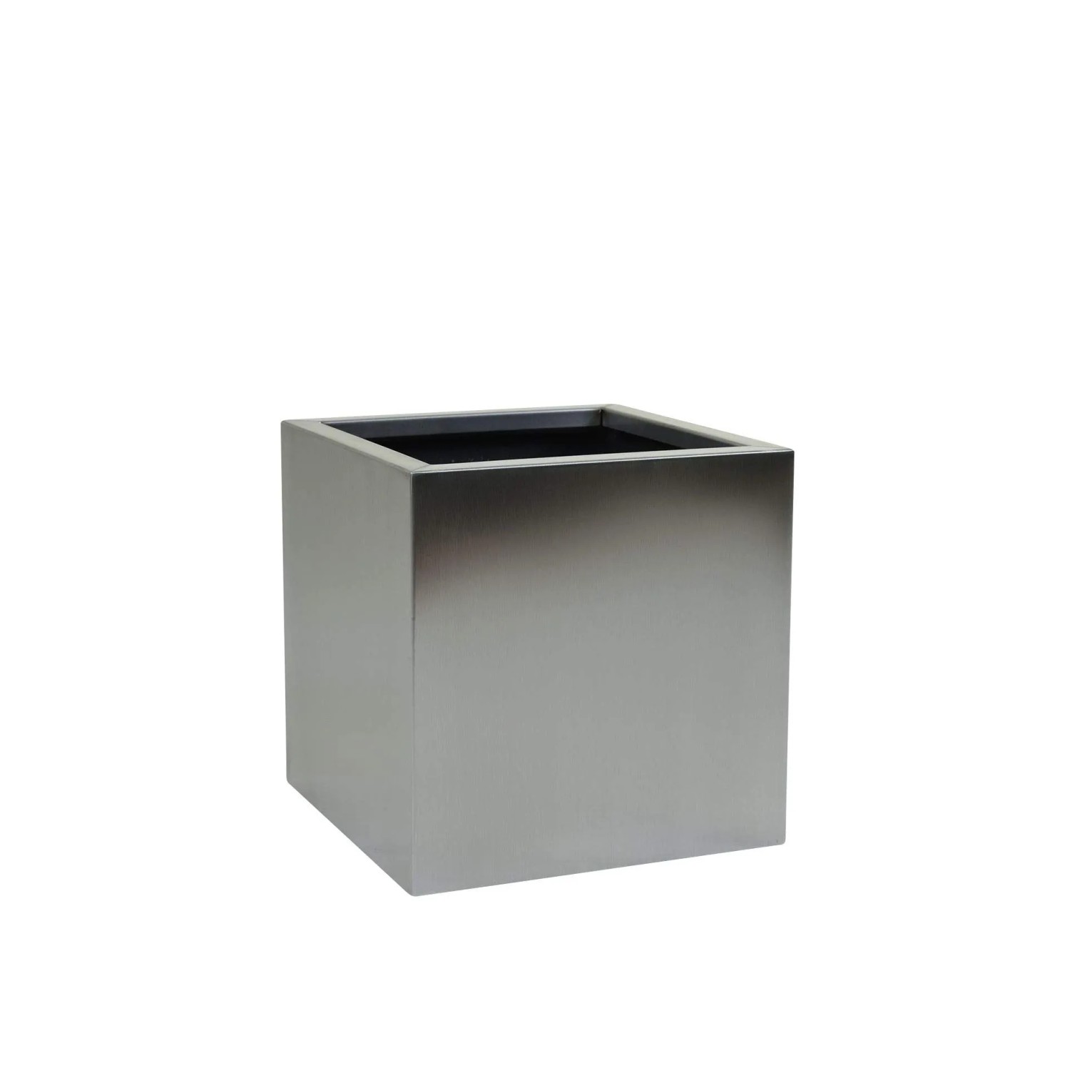 Vivanno Blumentopf Block 40 cm x 40 cm x 40 cm Edelstahl Gebürstet