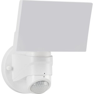 Weiße Telefunken LED-Außenleuchte mit Bewegungsmelder, 1600 Lumen. Strahler für die Außenwand.