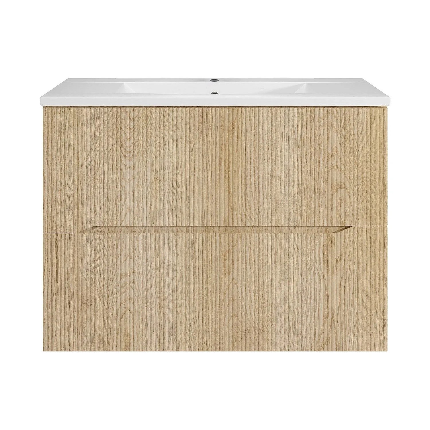 Vente-unique Einzelwaschtisch Oriso Naturfarben Hell 80 cm
