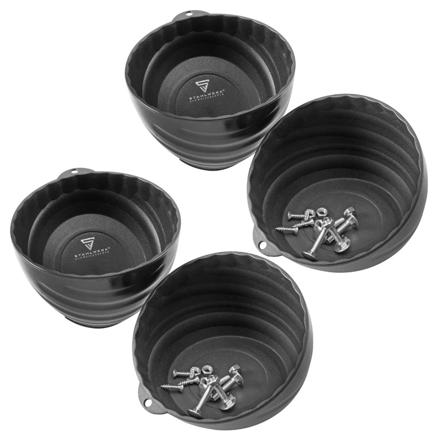 STAHLWERK Magnetschale 6 Zoll aus Kunststoff mit Starker Haftkraft 4 Stück