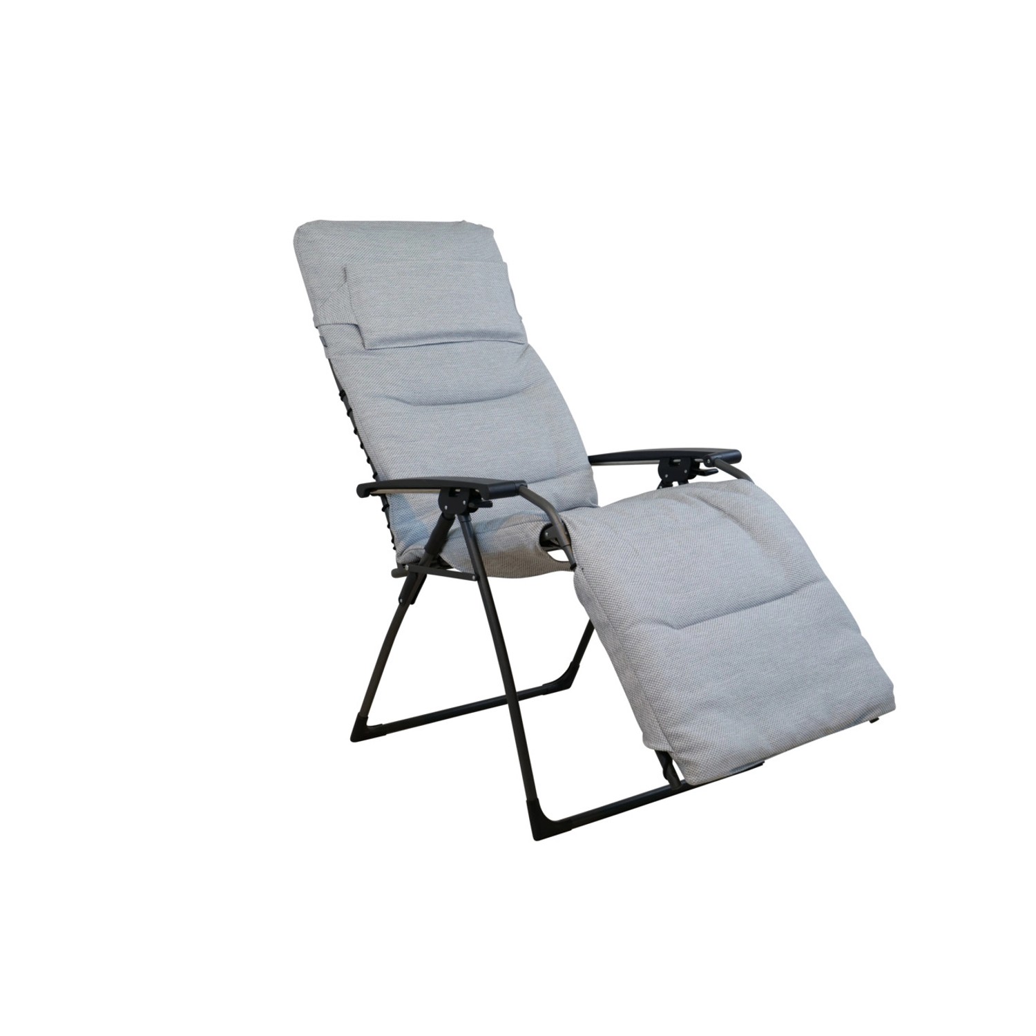 Sungörl Relaxliege Garda XL Hellgrau Bequemer Gartensessel für Terrasse Bal günstig online kaufen