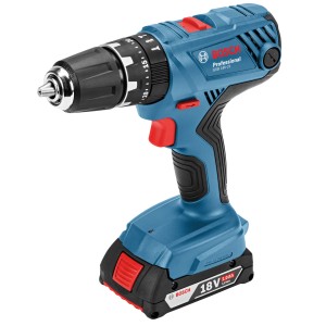 Bosch Professional Akku-Schlagbohrschrauber GSB 18 V-21 mit 2 Akkus und L-Boxx.