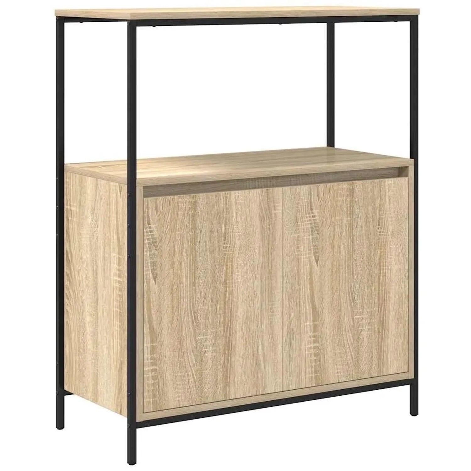vidaXL Badschrank mit Regalen Sonoma-Eiche 76,5x35x95 cm 861918