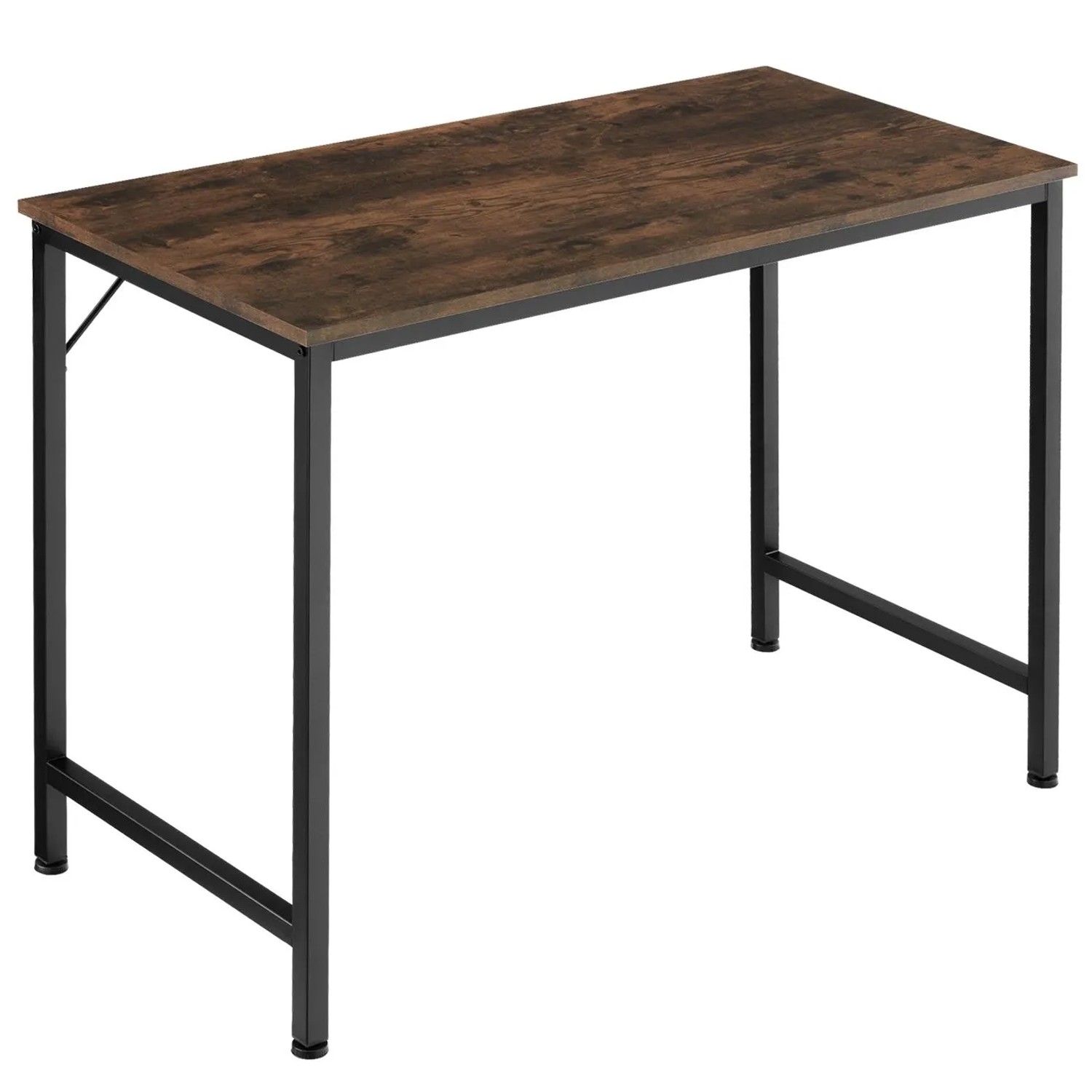 Tectake Schreibtisch Jenkins Industrial Style Holz und Stahl  50 x 100 x 75 50 cm Industrial Holz Dunkel  Rustikal