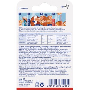 Tesa Klebestreifen transparent für Glas und Oberflächen, Nachfüllpack.