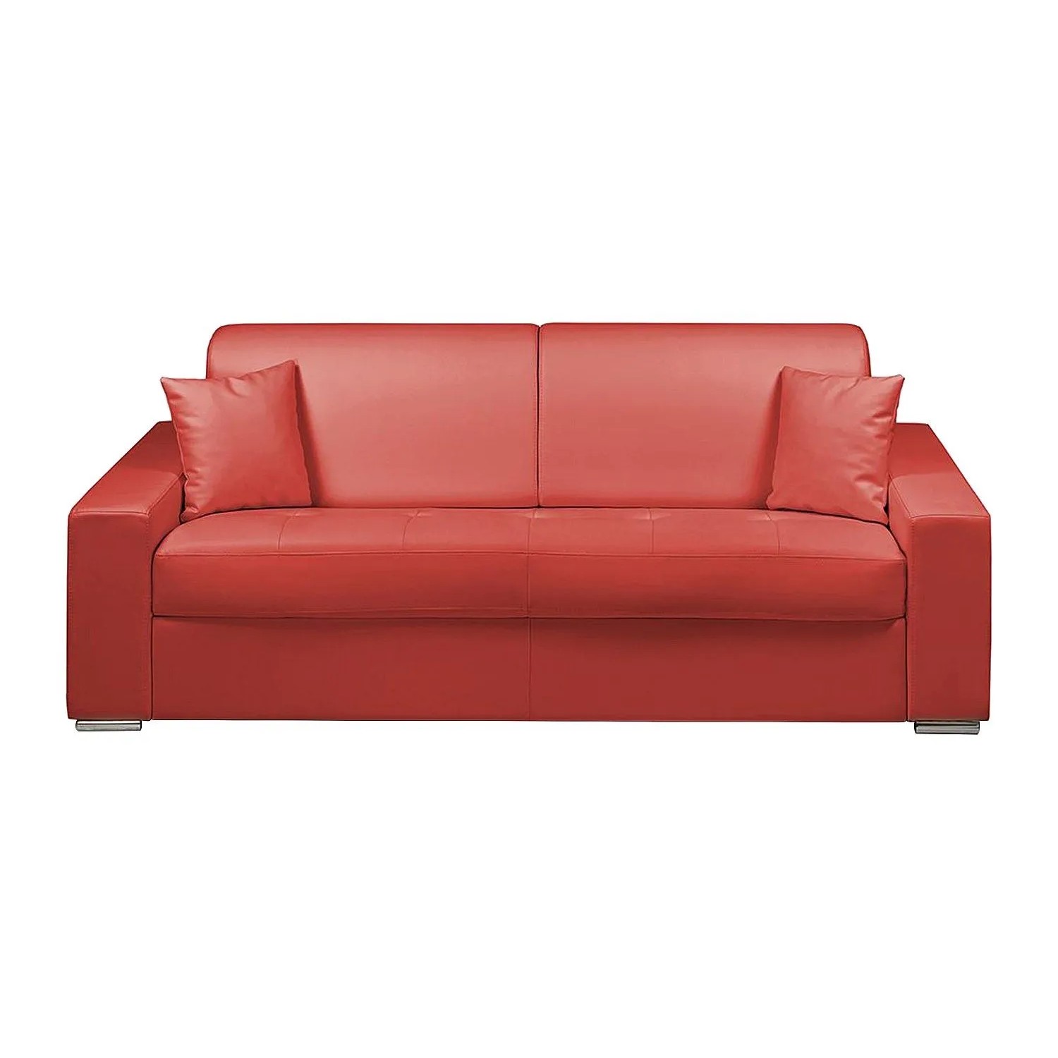 Vente-unique Schlafsofa Emir Rot 224 cm