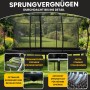 Zero Gravity Trampolin Outdoor 457x305cm TÜV GS Smartes Klappnetz mit Leiter und Bodenanker_5