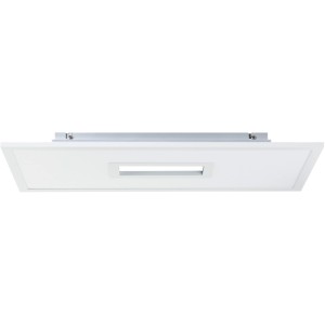 Rechteckige, weiße LED-Deckenleuchte Movida 60x30 cm von Brilliant. Smarte Leuchte mit Fernbedienung.
