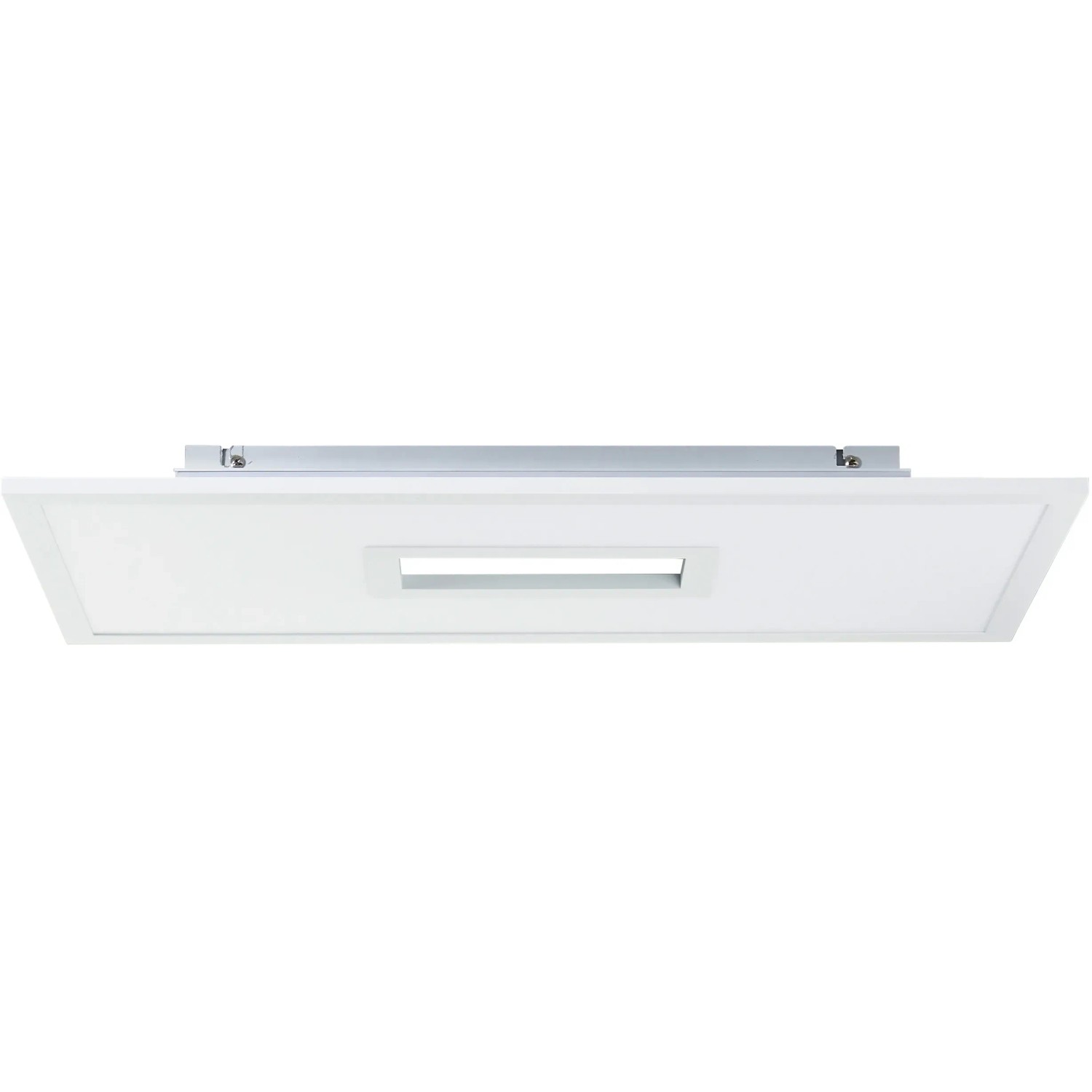 Rechteckige, weiße LED-Deckenleuchte Movida 60x30 cm von Brilliant. Smarte Leuchte mit Fernbedienung.