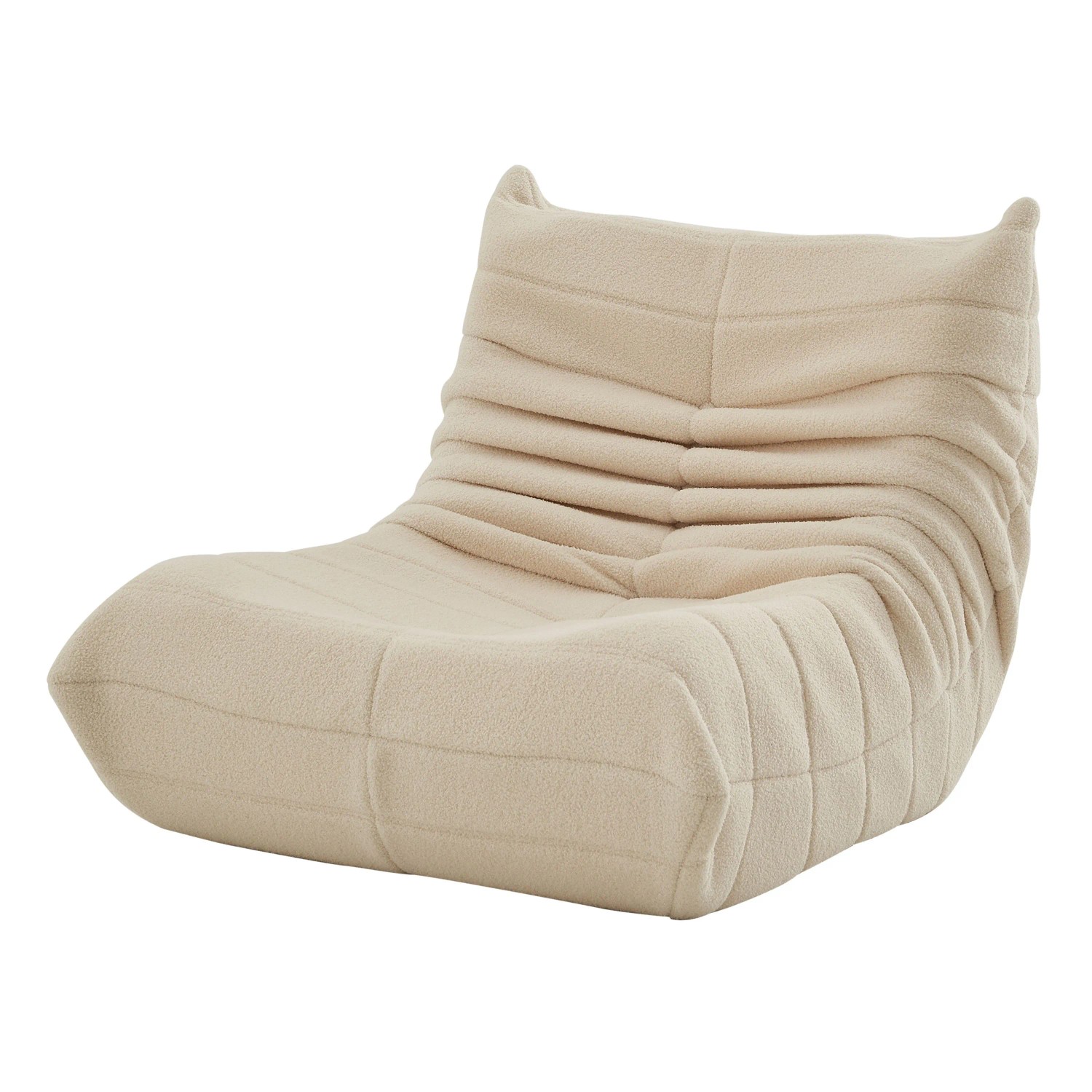 PXloue Stoffsofa Sitzsack  Sofa aus Lammfell mit Komfortabler Polsterung   für Erwachsene und Kinder