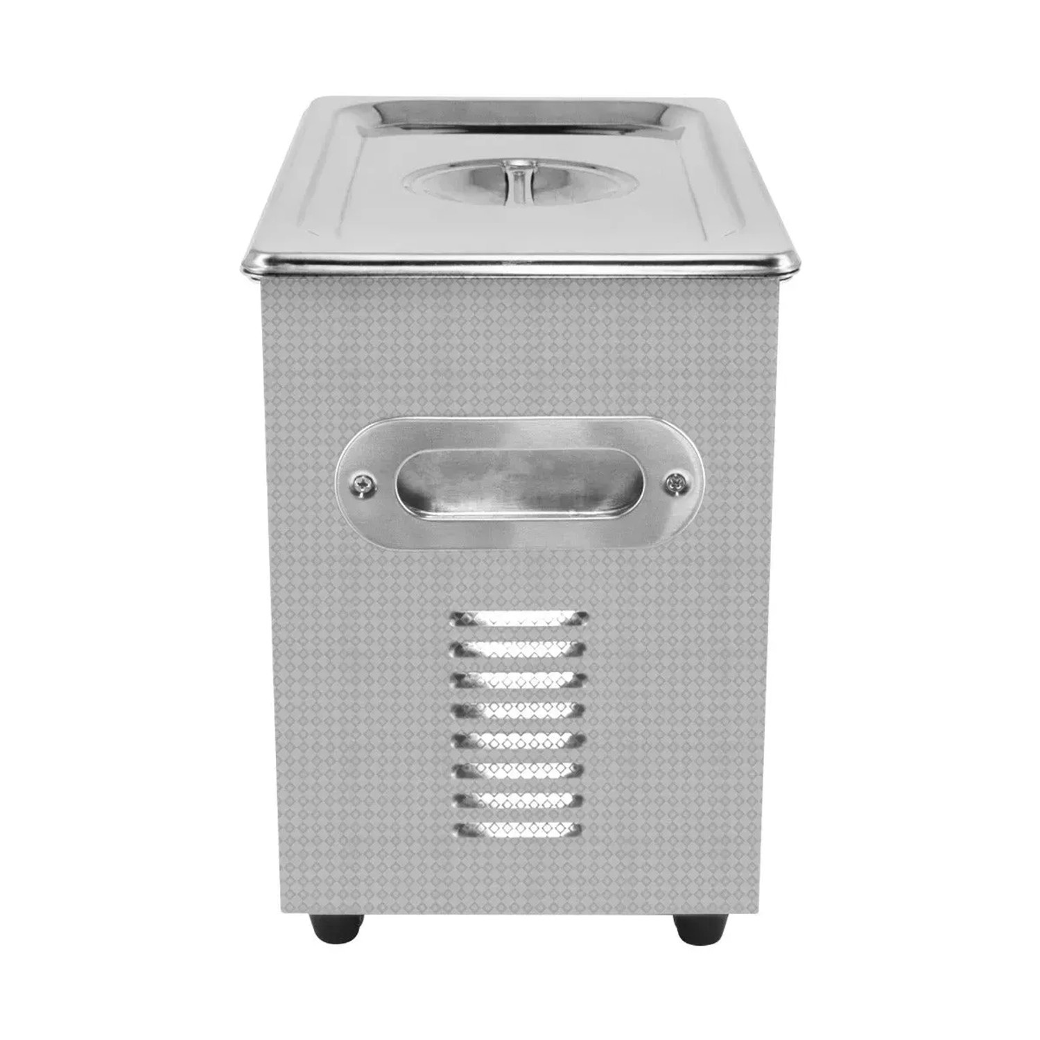 Monstershop T-Mech Ultraschallreiniger 3L aus Edelstahl, mit Deckel und Tragegriff.