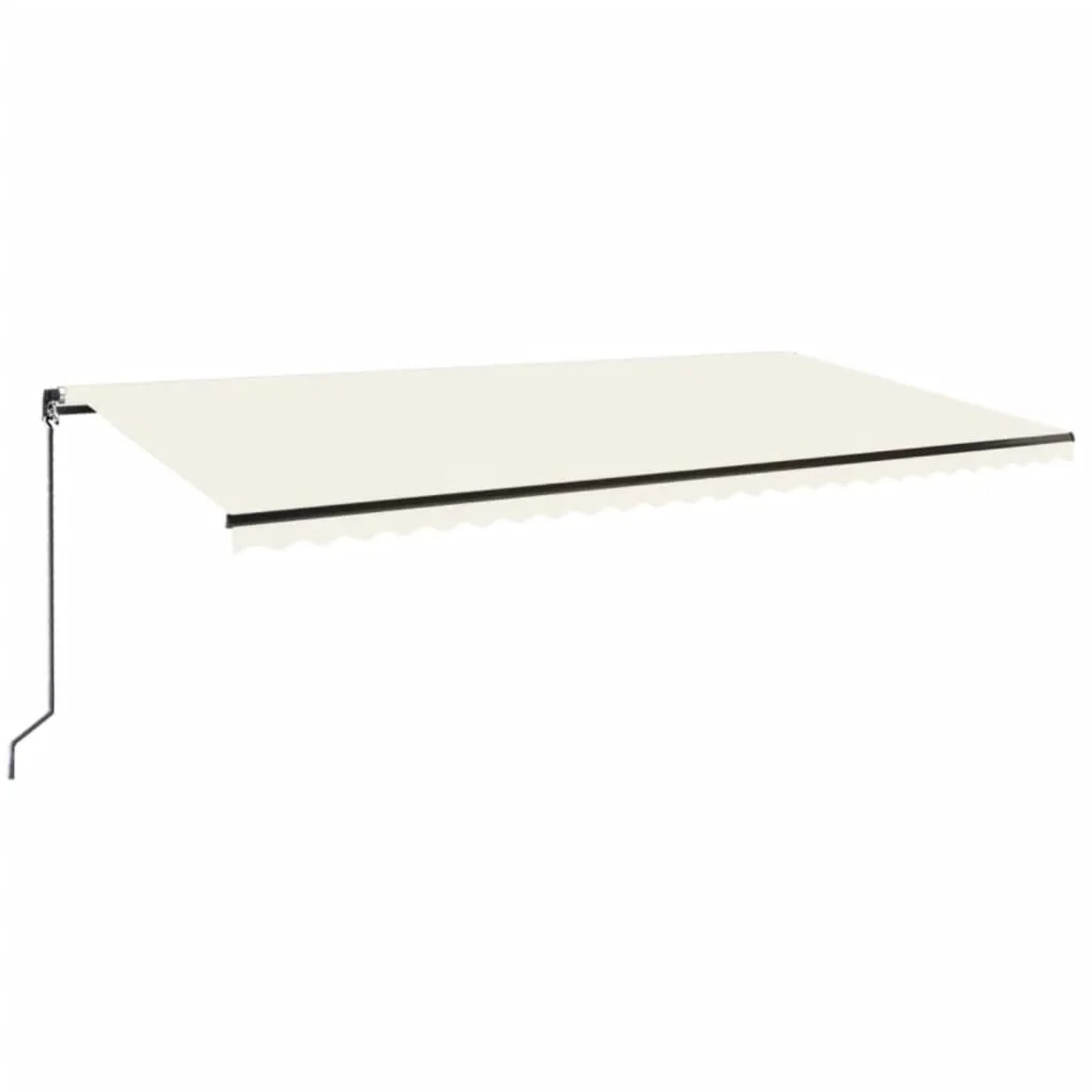 furnicato Markise Manuell Einziehbar 600x350 cm Creme