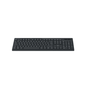 Schwarze Hama Funktastatur WK-200 QWERTZ mit Media-Tasten für Computer & Multimedia.