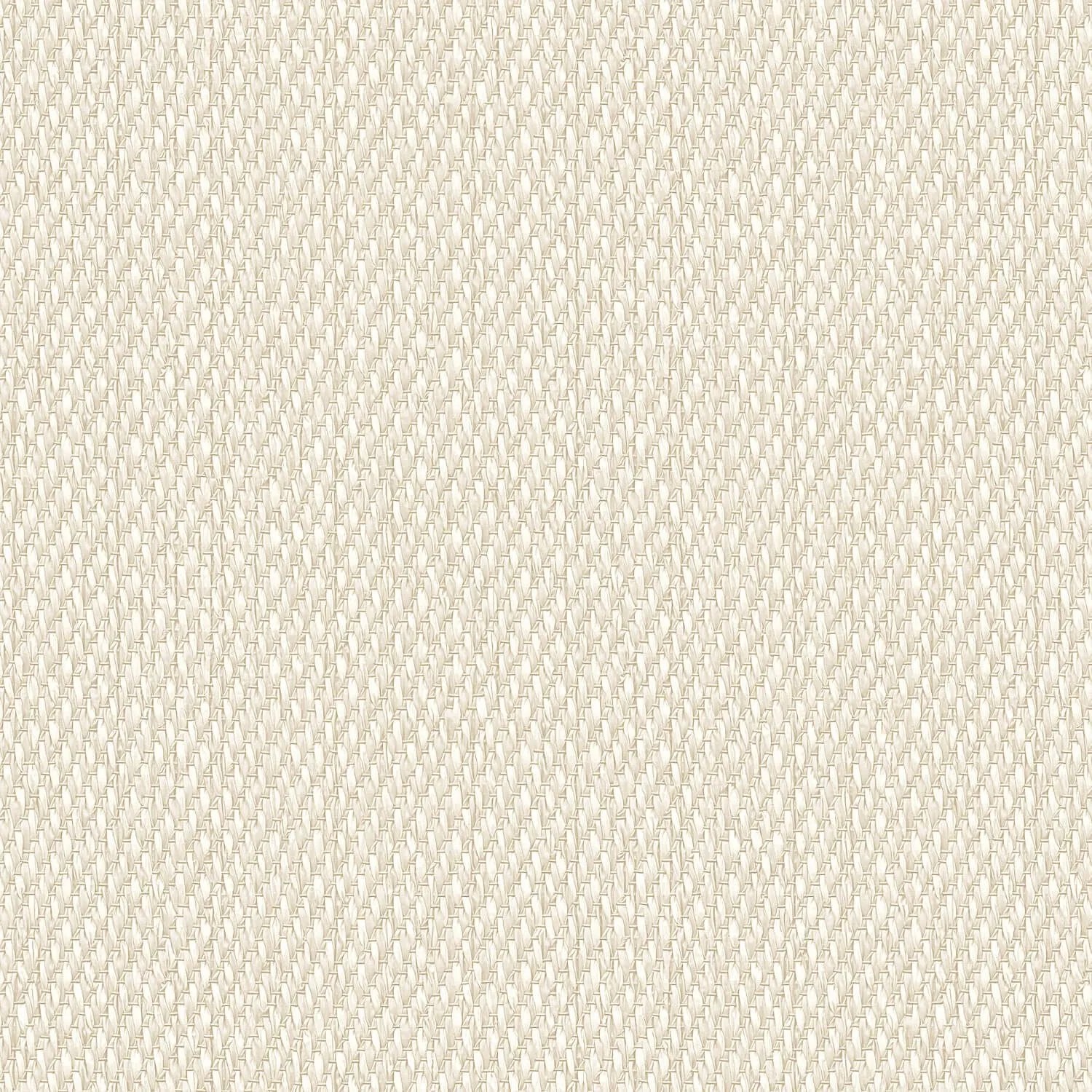 PROFHOME Lc522509-Di Struktur Tapete Uni Creme Perl-Weiß Hell-Elfenbein 0,53 m x 10,05 m  5,33 m2