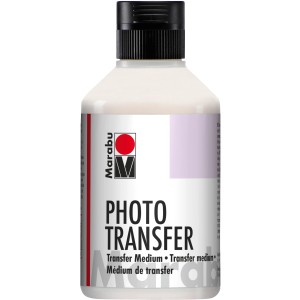 Flasche Marabu Photo Transfer Medium, 250 ml, transparent, für Fotoübertragung auf verschiedene Materialien.