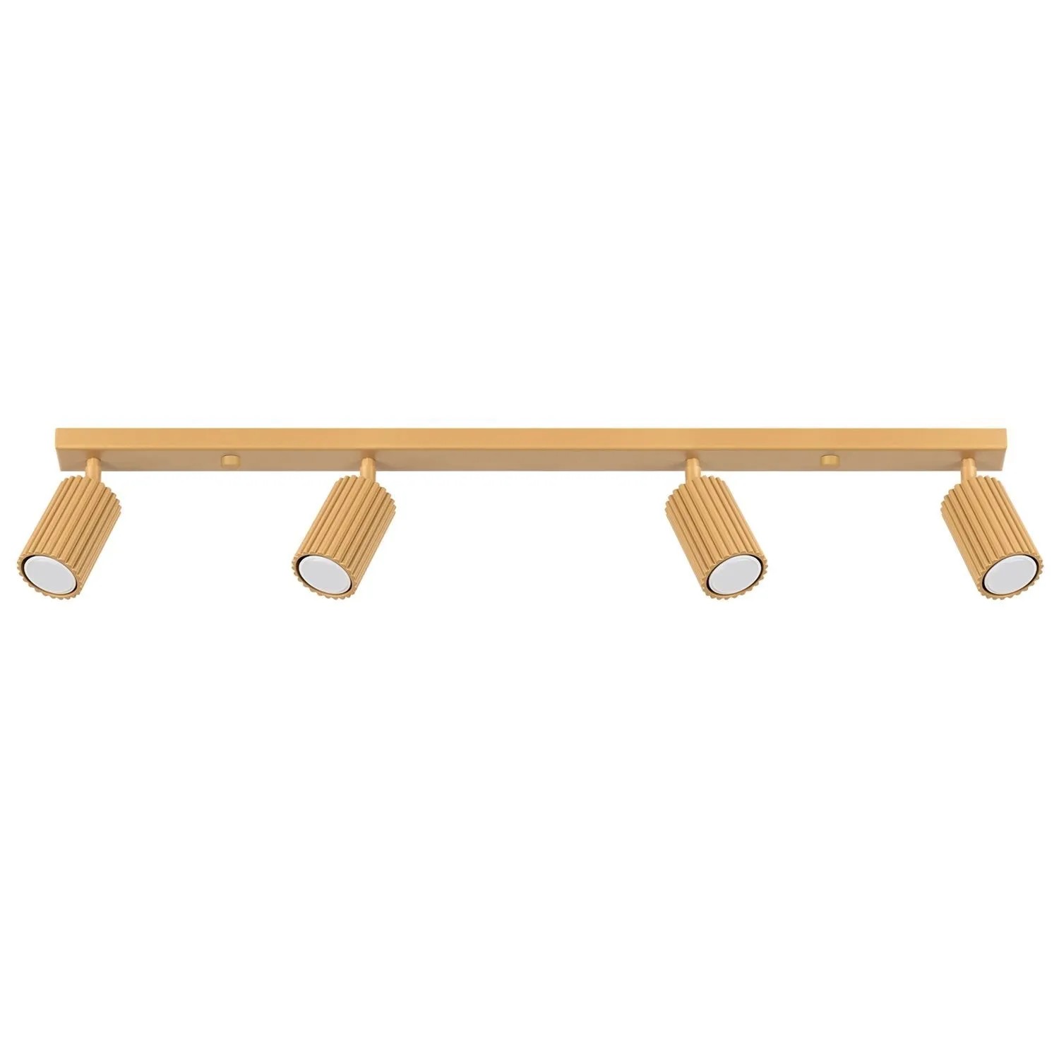 Licht-Erlebnisse Deckenstrahler Modern 81 CM Lang 4-Flammig GU10 Aluminium In Gold