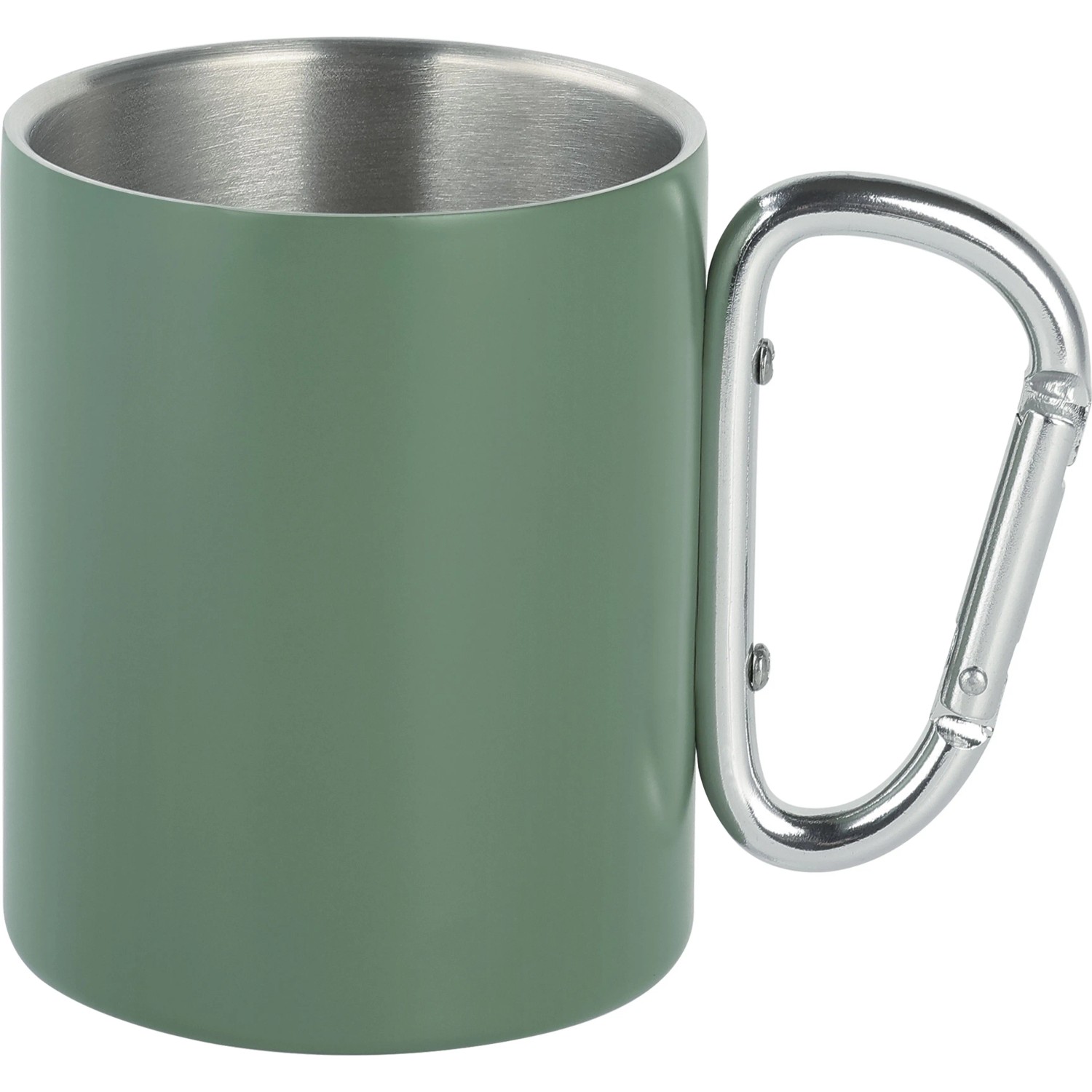 Tasse Edelstahl 11,5 cm x 7,5 cm x 9 cm Grün