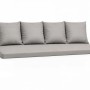 Setgarden Mix-Techno Gartenkissen Für Polyrattan Möbel 180×60×50 cm – Kissen Für 3 Sitzer Gartensofa 1tlg Grau