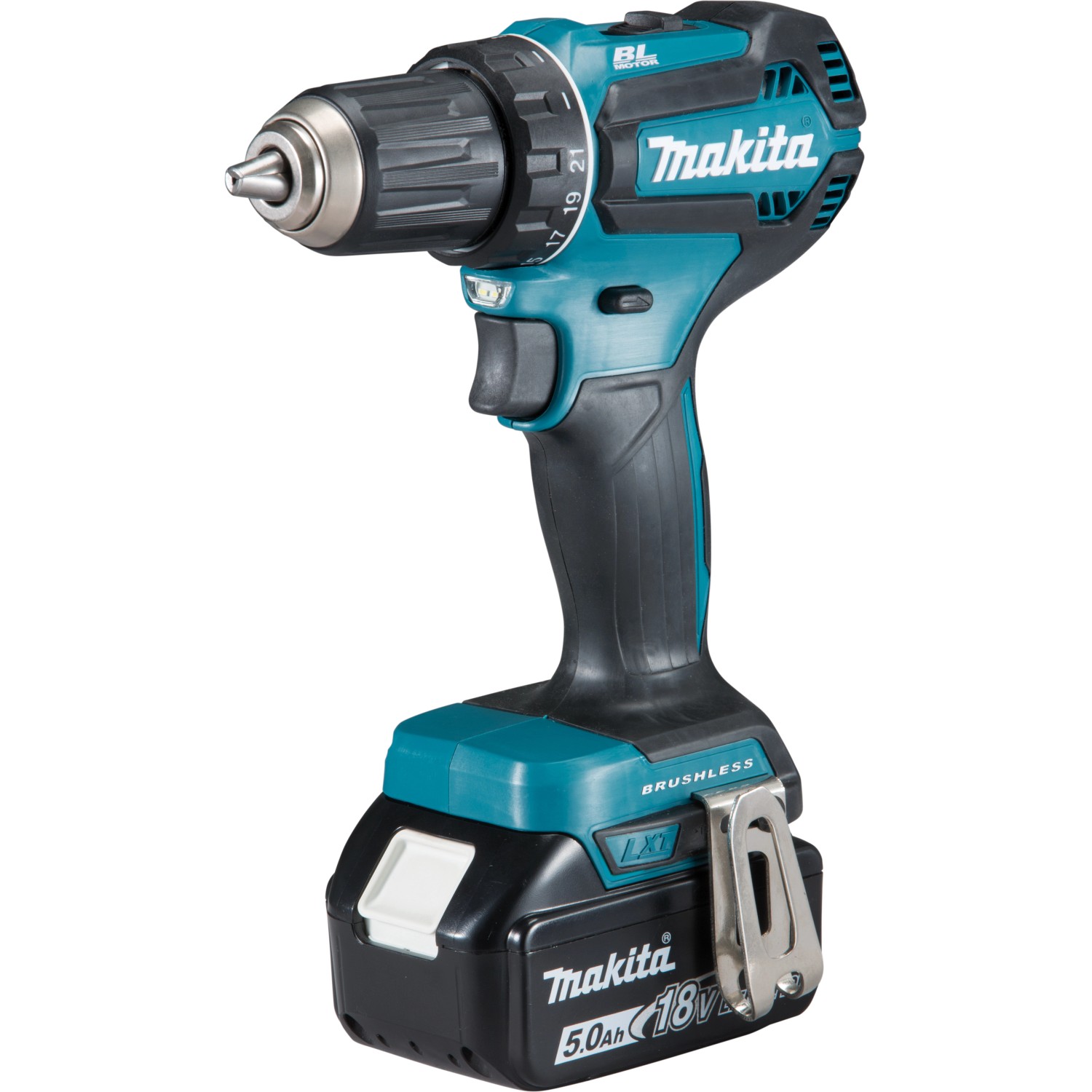 Makita 18 V Akku-Bohrschrauber DDF485RTJ inkl. 5 Ah Akkus mit Koffer