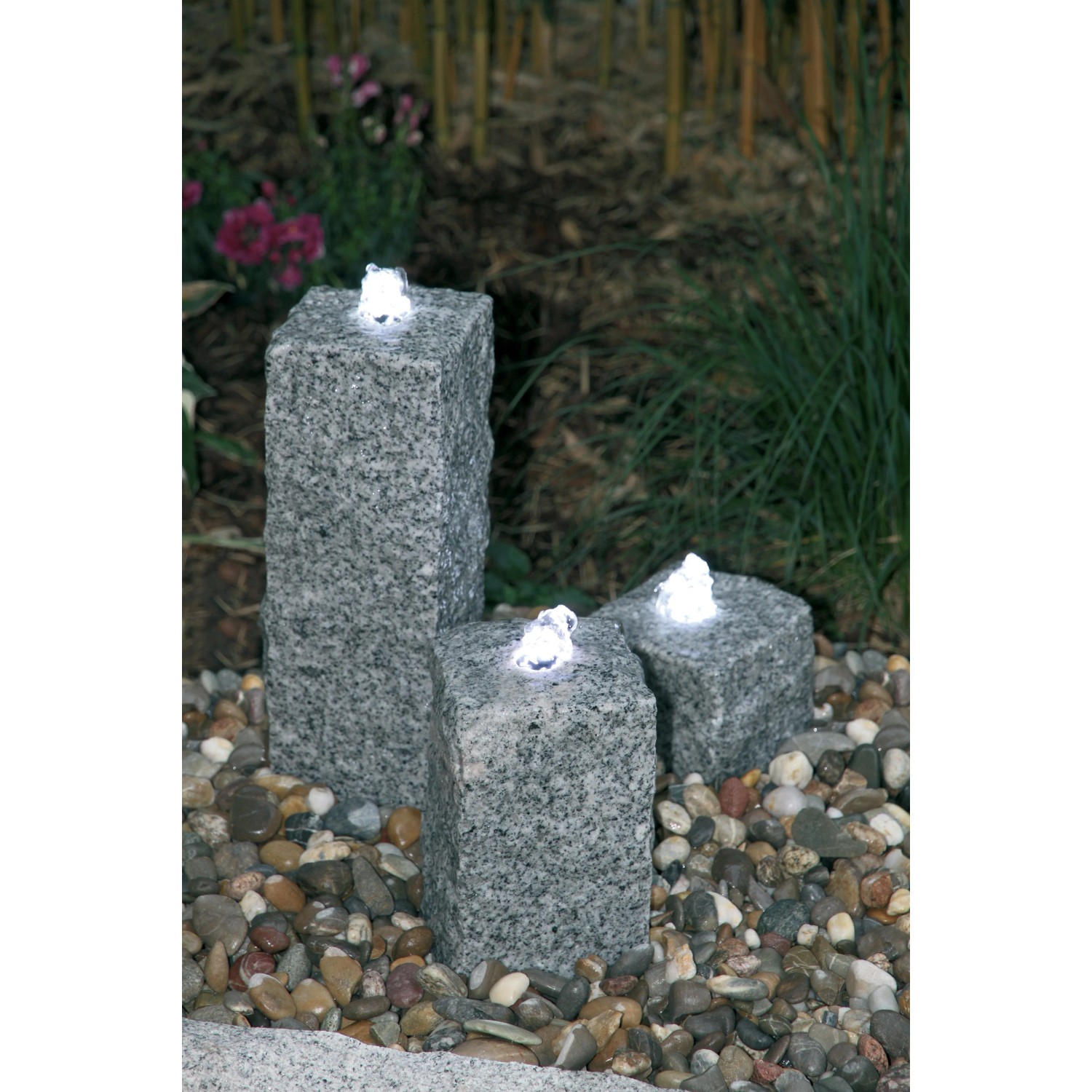 Silex Garten Quellstein Granit 3er Set 40 x 25 x 15 cm kaufen bei OBI